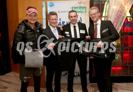 Sportgala. Nacht des Sports. Ehrung Sportler des Jahres. Dominic Pacher, Arno Arthofer, Christian Troger, Werner Pietsch. Velden, 22.12.2015.
Foto: Kuess 
---
pressefotos, pressefotografie, kuess, qs, qspictures, sport, bild, bilder, bilddatenbank