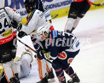 EBEL. Eishockey Bundesliga. EC VSV gegen Dornbirner Eishockey Club. Torjubel Patrick Platzer (VSV). Villach, am 30.12.2015.
Foto: Kuess 


---
pressefotos, pressefotografie, kuess, qs, qspictures, sport, bild, bilder, bilddatenbank