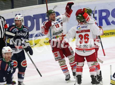 EBEL. Eishockey Bundesliga. EC VSV gegen HCB Suedtirol. Torjubel (Bozen). Villach, am 1.1.2016.
Foto: Kuess 


---
pressefotos, pressefotografie, kuess, qs, qspictures, sport, bild, bilder, bilddatenbank