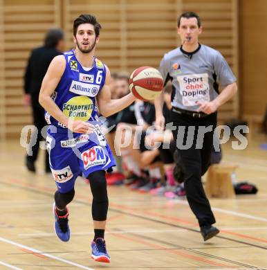 Basketball OEBV Cup. Raiders Villach gegen Swans Gmunden. Daniel Friedrich (Gmunden). Villach, am 3.1.2016.
Foto: Kuess
---
pressefotos, pressefotografie, kuess, qs, qspictures, sport, bild, bilder, bilddatenbank