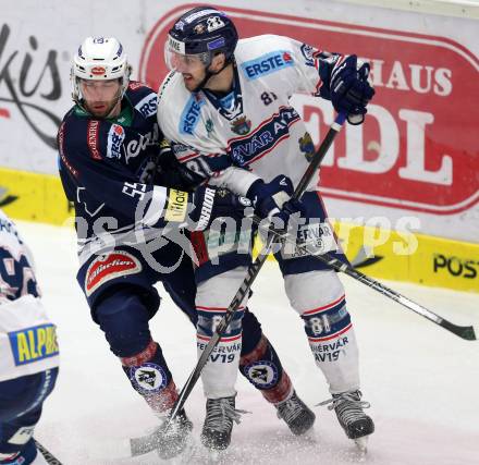 EBEL. Eishockey Bundesliga. EC VSV gegen Fehervar AV 19. David Kreuter, (VSV), Ladislav Sikorcin  (Alba Volan). Villach, am 3.1.2016.
Foto: Kuess 


---
pressefotos, pressefotografie, kuess, qs, qspictures, sport, bild, bilder, bilddatenbank