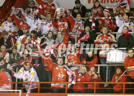 EBEL. Eishockey Bundesliga. KAC gegen HDD TELEMACH Olimpija Ljubljana. Fans (KAC). Klagenfurt, am 8.1.2016.
Foto: Kuess

---
pressefotos, pressefotografie, kuess, qs, qspictures, sport, bild, bilder, bilddatenbank