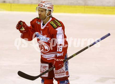 EBEL. Eishockey Bundesliga. KAC gegen HDD TELEMACH Olimpija Ljubljana. Torjubel Thomas Koch (KAC). Klagenfurt, am 8.1.2016.
Foto: Kuess

---
pressefotos, pressefotografie, kuess, qs, qspictures, sport, bild, bilder, bilddatenbank