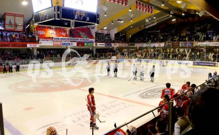 EBEL. Eishockey Bundesliga. KAC gegen HDD TELEMACH Olimpija Ljubljana. Fans, Transparente. (KAC). Klagenfurt, am 8.1.2016.
Foto: Kuess

---
pressefotos, pressefotografie, kuess, qs, qspictures, sport, bild, bilder, bilddatenbank