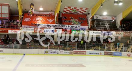 EBEL. Eishockey Bundesliga. KAC gegen HDD TELEMACH Olimpija Ljubljana. Fans, Transparente. (KAC). Klagenfurt, am 8.1.2016.
Foto: Kuess

---
pressefotos, pressefotografie, kuess, qs, qspictures, sport, bild, bilder, bilddatenbank