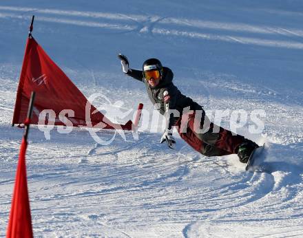 Snowboard. Training. Landeskader Kaernten.  Johann Stefaner. Simonhoehe, 13.1.2016.
Foto: Kuess
---
pressefotos, pressefotografie, kuess, qs, qspictures, sport, bild, bilder, bilddatenbank