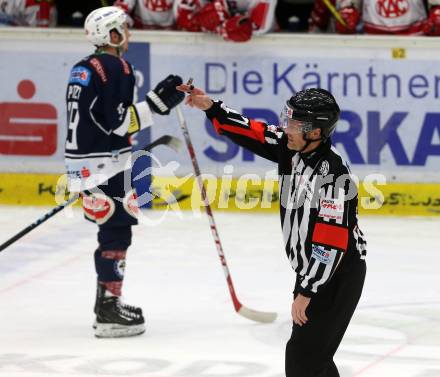 EBEL. Eishockey Bundesliga. EC VSV gegen KAC. Schiedsrichter Igor Dremelj. Villach, am 15.1.2016.
Foto: Kuess 


---
pressefotos, pressefotografie, kuess, qs, qspictures, sport, bild, bilder, bilddatenbank