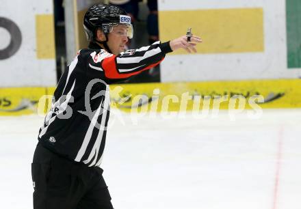 EBEL. Eishockey Bundesliga. EC VSV gegen KAC. Schiedsrichter Igor Dremelj. Villach, am 15.1.2016.
Foto: Kuess 


---
pressefotos, pressefotografie, kuess, qs, qspictures, sport, bild, bilder, bilddatenbank