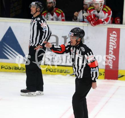 EBEL. Eishockey Bundesliga. EC VSV gegen KAC. Schiedsrichter Igor Dremelj. Villach, am 15.1.2016.
Foto: Kuess 


---
pressefotos, pressefotografie, kuess, qs, qspictures, sport, bild, bilder, bilddatenbank