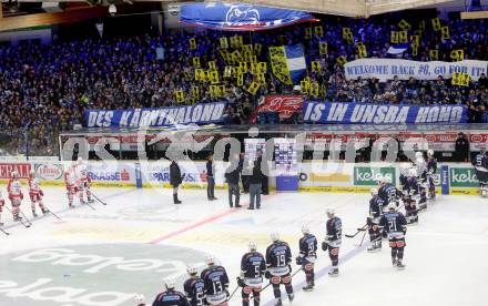 EBEL. Eishockey Bundesliga. EC VSV gegen KAC. Fans (VSV). Villach, am 15.1.2016.
Foto: Kuess 


---
pressefotos, pressefotografie, kuess, qs, qspictures, sport, bild, bilder, bilddatenbank