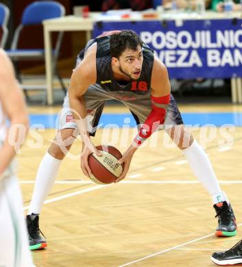 Basketball 2. Bundesliga 2015/16 Grunddurchgang 15. Runde. KOS Celovec  gegen Raiders Villach. Marko Kolaric (Villach). Klagenfurt, 16.1.2016.
Foto: Kuess
---
pressefotos, pressefotografie, kuess, qs, qspictures, sport, bild, bilder, bilddatenbank