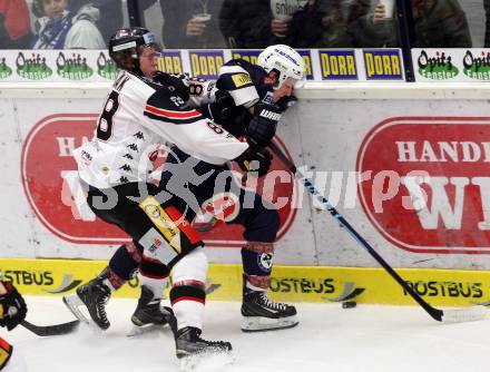 EBEL. Eishockey Bundesliga. EC VSV gegen HC Orli Znojmo. Patrick Platzer, (VSV), Libor Sulak (Znojmo). Villach, am 17.1.2016.
Foto: Kuess 


---
pressefotos, pressefotografie, kuess, qs, qspictures, sport, bild, bilder, bilddatenbank