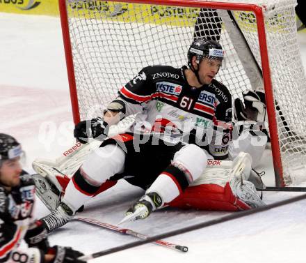 EBEL. Eishockey Bundesliga. EC VSV gegen HC Orli Znojmo. Andre Lakos, Fucik Tomas (Znojmo). Villach, am 17.1.2016.
Foto: Kuess 


---
pressefotos, pressefotografie, kuess, qs, qspictures, sport, bild, bilder, bilddatenbank