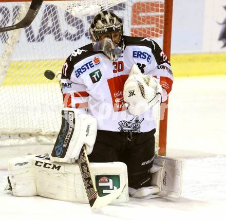 EBEL. Eishockey Bundesliga. KAC gegen 	HC TWK Innsbruck. Andy Chiodo(Innsbruck). Klagenfurt, am 22.1.2016.
Foto: Kuess

---
pressefotos, pressefotografie, kuess, qs, qspictures, sport, bild, bilder, bilddatenbank