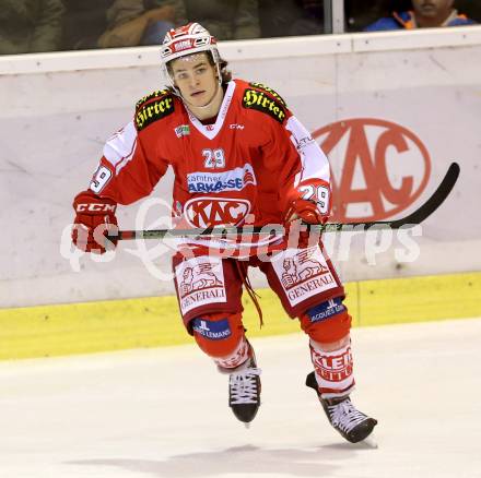 EBEL. Eishockey Bundesliga. KAC gegen 	HC TWK Innsbruck. Nikolaus Kraus (KAC). Klagenfurt, am 22.1.2016.
Foto: Kuess

---
pressefotos, pressefotografie, kuess, qs, qspictures, sport, bild, bilder, bilddatenbank