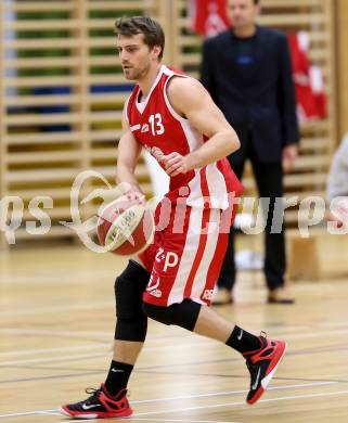 Basketball 2. Bundesliga 2015/16 Grunddurchgang 16. Runde. Villach Raiders  gegen St. Poelten Dragons. Lukas Boeck (St. Poelten). Villach, 24.1.2016.
Foto: Kuess
---
pressefotos, pressefotografie, kuess, qs, qspictures, sport, bild, bilder, bilddatenbank