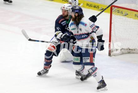 EBEL. Eishockey Bundesliga. EC VSV gegen Fehervar AV 19. Matt Kelly, (VSV), Ryan Martinelli (Fehervar). Villach, am 26.1.2016.
Foto: Kuess 


---
pressefotos, pressefotografie, kuess, qs, qspictures, sport, bild, bilder, bilddatenbank