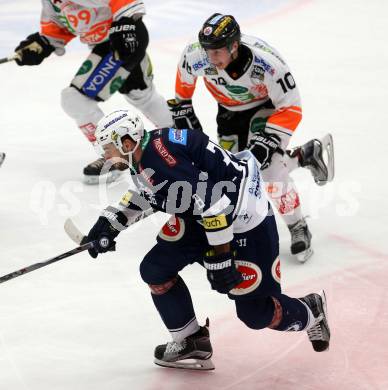 EBEL. Eishockey Bundesliga. EC VSV gegen Moser Medical Graz99ers. Richard Stehlik, (VSV), Zintis Nauris Zusevics (Graz). Villach, am 29.1.2016.
Foto: Kuess 


---
pressefotos, pressefotografie, kuess, qs, qspictures, sport, bild, bilder, bilddatenbank