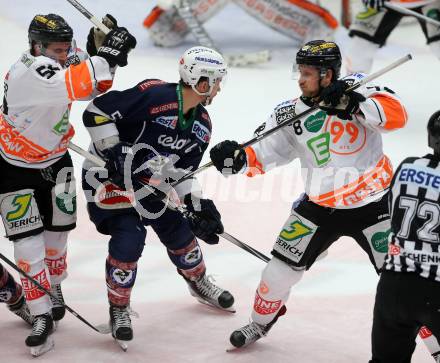 EBEL. Eishockey Bundesliga. EC VSV gegen Moser Medical Graz99ers. Eric HUnter, (VSV), Sabahudin Kovacevic, Philipp Pinter (Graz). Villach, am 29.1.2016.
Foto: Kuess 


---
pressefotos, pressefotografie, kuess, qs, qspictures, sport, bild, bilder, bilddatenbank