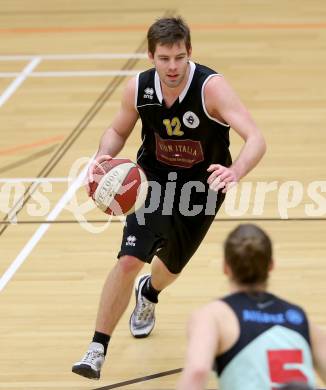 Basketball 2. Bundesliga 2015/16 Grunddurchgang 17. Runde. Villach Raiders  gegen Woerthersee Piraten. Christian Erschen (Piraten). Villach, 7.2.2016.
Foto: Kuess
---
pressefotos, pressefotografie, kuess, qs, qspictures, sport, bild, bilder, bilddatenbank