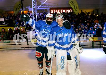 EBEL. Eishockey Bundesliga. Icefever. Showtraining VSV. Ryan McKiernan, Jean Philippe Lamoureux. Villach, am 12.2.2016.
Foto: Kuess
---
pressefotos, pressefotografie, kuess, qs, qspictures, sport, bild, bilder, bilddatenbank