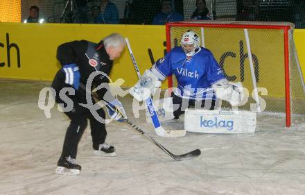 EBEL. Eishockey Bundesliga. Icefever. Showtraining VSV. Trainer Greg Holst, Jean Philippe Lamoureux. Villach, am 12.2.2016.
Foto: Kuess
---
pressefotos, pressefotografie, kuess, qs, qspictures, sport, bild, bilder, bilddatenbank