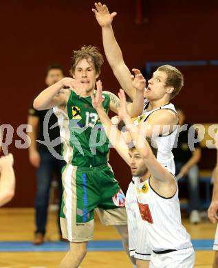 Basketball 2. Bundesliga 2015/16 Grunddurchgang 18. Runde. Woerthersee Piraten gegen Dornbirn Lions. Wuertz Sebastian (Piraten), Fabio Thaler (Dornbirn). Klagenfurt, 13.2.2016.
Foto: Kuess
---
pressefotos, pressefotografie, kuess, qs, qspictures, sport, bild, bilder, bilddatenbank