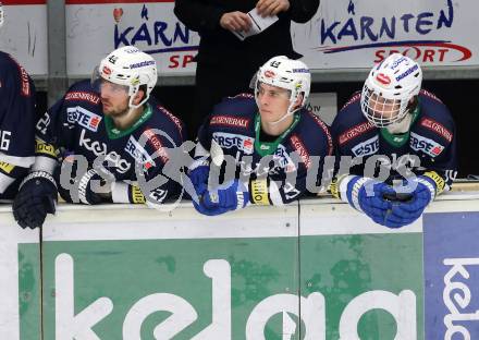 EBEL. Eishockey Bundesliga. EC VSV gegen HDD TELEMACH Olimpija Ljubljana. Benjamin Petrik, Christof Kromp, Julian Pusnik (VSV). Villach, am 19.2.2016.
Foto: Kuess 


---
pressefotos, pressefotografie, kuess, qs, qspictures, sport, bild, bilder, bilddatenbank