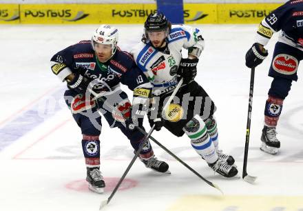 EBEL. Eishockey Bundesliga. EC VSV gegen HDD TELEMACH Olimpija Ljubljana. Brock McBride, (VSV), David Planko  (Laibach). Villach, am 19.2.2016.
Foto: Kuess 


---
pressefotos, pressefotografie, kuess, qs, qspictures, sport, bild, bilder, bilddatenbank