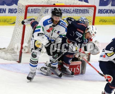 EBEL. Eishockey Bundesliga. EC VSV gegen HDD TELEMACH Olimpija Ljubljana. Benjamin Petrik,  (VSV), Andrej Tavzelj (Laibach). Villach, am 19.2.2016.
Foto: Kuess 


---
pressefotos, pressefotografie, kuess, qs, qspictures, sport, bild, bilder, bilddatenbank