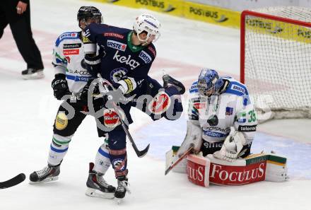 EBEL. Eishockey Bundesliga. EC VSV gegen HDD TELEMACH Olimpija Ljubljana. Miha Verlic, (VSV), Nik Pem, Oliver Roy  (Laibach). Villach, am 19.2.2016.
Foto: Kuess 


---
pressefotos, pressefotografie, kuess, qs, qspictures, sport, bild, bilder, bilddatenbank