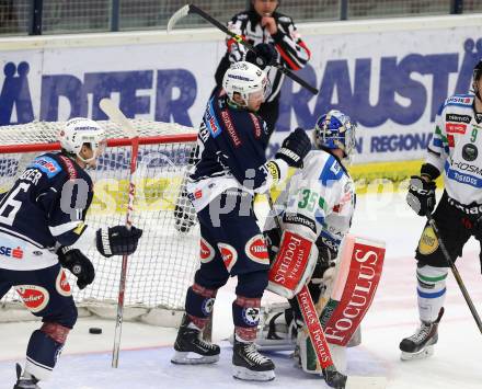 EBEL. Eishockey Bundesliga. EC VSV gegen HDD TELEMACH Olimpija Ljubljana. Torjubel Patrick Platzer (VSV). Villach, am 19.2.2016.
Foto: Kuess 


---
pressefotos, pressefotografie, kuess, qs, qspictures, sport, bild, bilder, bilddatenbank