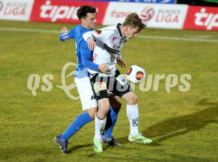 Fussball tipico Bundesliga. RZ Pellets WAC gegen SV Groedig. Marc Andre Schmerboeck, (WAC), Robert Strobl (Groedig). Lavanttal Arena, am 20.2.2016.
Foto: Kuess
---
pressefotos, pressefotografie, kuess, qs, qspictures, sport, bild, bilder, bilddatenbank