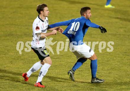 Fussball tipico Bundesliga. RZ Pellets WAC gegen SV Groedig. Michael Sollbauer, (WAC), Sandro Djuric (Groedig). Lavanttal Arena, am 20.2.2016.
Foto: Kuess
---
pressefotos, pressefotografie, kuess, qs, qspictures, sport, bild, bilder, bilddatenbank