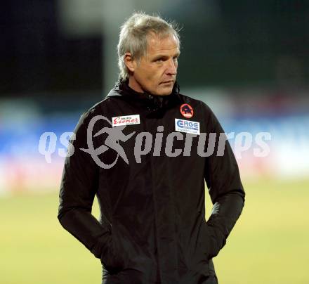 Fussball tipico Bundesliga. RZ Pellets WAC gegen SV Groedig. Trainer Heimo Pfeifenberger (WAC). Lavanttal Arena, am 20.2.2016.
Foto: Kuess
---
pressefotos, pressefotografie, kuess, qs, qspictures, sport, bild, bilder, bilddatenbank