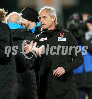 Fussball tipico Bundesliga. RZ Pellets WAC gegen SV Groedig. Trainer Heimo Pfeifenberger (WAC). Lavanttal Arena, am 20.2.2016.
Foto: Kuess
---
pressefotos, pressefotografie, kuess, qs, qspictures, sport, bild, bilder, bilddatenbank