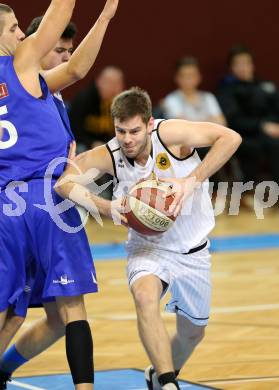 Basketball 2. Bundesliga 2015/16 Grunddurchgang 20. Runde. Woerthersee Piraten gegen Vienna D.C. Timberwolves. Christian Erschen (Piraten). Klagenfurt, 27.2.2016.
Foto: Kuess
---
pressefotos, pressefotografie, kuess, qs, qspictures, sport, bild, bilder, bilddatenbank