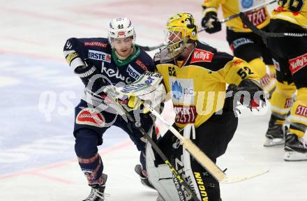 EBEL. Eishockey Bundesliga. EC VSV gegen UPC Vienna Capitals. Miha Verlic, (VSV), Nathan Lawson  (Caps). Villach, am 28.2.2016.
Foto: Kuess 


---
pressefotos, pressefotografie, kuess, qs, qspictures, sport, bild, bilder, bilddatenbank