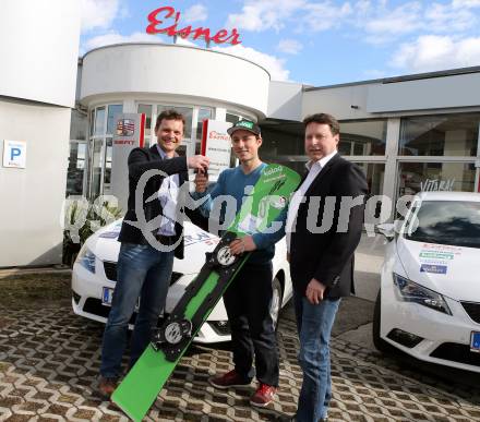 Snowboard. Autouebergabe Autohaus Eisner. Alexander Payer. Klagenfurt, 1.3.2016.
Foto: Kuess
---
pressefotos, pressefotografie, kuess, qs, qspictures, sport, bild, bilder, bilddatenbank