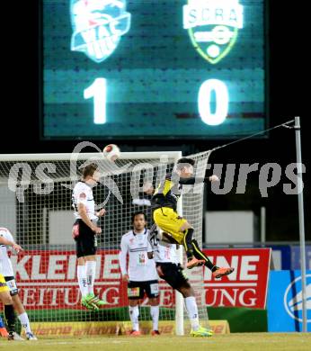 Fussball tipico Bundesliga. RZ Pellets WAC gegen Cashpoint SCR Altach. Peter Tschernegg (WAC). Lavanttal Arena, am 1.3.2016.
Foto: Kuess
---
pressefotos, pressefotografie, kuess, qs, qspictures, sport, bild, bilder, bilddatenbank