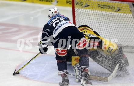 EBEL. Eishockey Bundesliga. EC VSV gegen UPC Vienna Capitals. Rick Schofield, (VSV), Nathan Lawson (Caps). Villach, am 4.3.2016.
Foto: Kuess 


---
pressefotos, pressefotografie, kuess, qs, qspictures, sport, bild, bilder, bilddatenbank