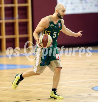 Basketball 2. Bundesliga 2015/16 Grunddurchgang 21. Runde. KOS Celovec gegen Dornbirn Lions. Tobias Stadelmann  (Dornbirn). Klagenfurt, 5.3.2016.
Foto: Kuess
---
pressefotos, pressefotografie, kuess, qs, qspictures, sport, bild, bilder, bilddatenbank