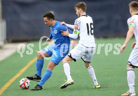 Fussball Regionalliga. Annabichler SV gegen Sturm Graz Amateure. Vahid Muharemovic, (ASV), David Schnaderbeck   (Sturm). Welzenegg, am 5.3.2016.
Foto: Kuess
---
pressefotos, pressefotografie, kuess, qs, qspictures, sport, bild, bilder, bilddatenbank