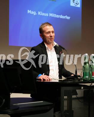 Kaerntner Fussballverband. Ordentliche Hauptversammlung.  Klaus Mittersdorfer. Villach, am 11.3.2016.
Foto: Kuess
---
pressefotos, pressefotografie, kuess, qs, qspictures, sport, bild, bilder, bilddatenbank