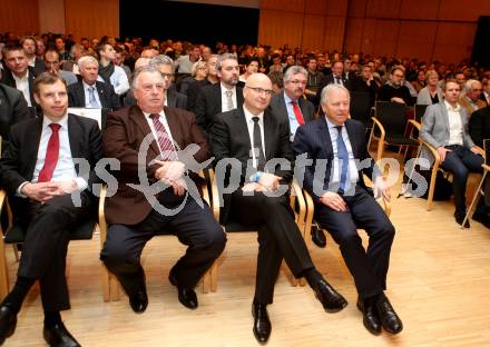 Kaerntner Fussballverband. Ordentliche Hauptversammlung.  Alfred Ludwig, Hanns Rinner, Leo Windtner. Villach, am 11.3.2016.
Foto: Kuess
---
pressefotos, pressefotografie, kuess, qs, qspictures, sport, bild, bilder, bilddatenbank