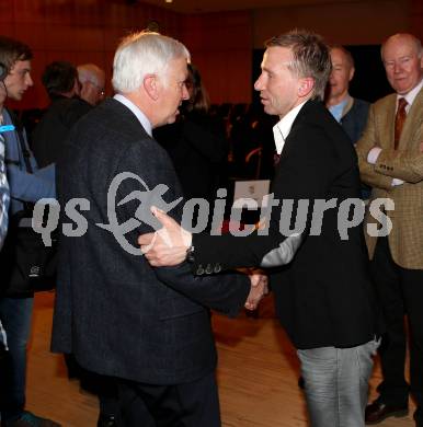 Kaerntner Fussballverband. Ordentliche Hauptversammlung.  Thomas Partl, Klaus Mittersdorfer. Villach, am 11.3.2016.
Foto: Kuess
---
pressefotos, pressefotografie, kuess, qs, qspictures, sport, bild, bilder, bilddatenbank