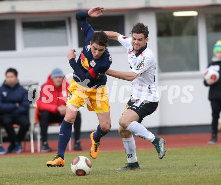 Fussball tipico Bundesliga. RZ Pellets WAC gegen FC Red Bull Salzburg. Thomas Zuendel, (WAC), Soriano Casas Jonatan (Salzburg). Lavanttal Arena Wolfsberg, am 12.3.2016.
Foto: Kuess
---
pressefotos, pressefotografie, kuess, qs, qspictures, sport, bild, bilder, bilddatenbank