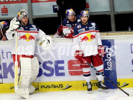 EBEL. Eishockey Bundesliga. EC VSV gegen EC Red Bull Salzburg. Salzburg enttaeuscht. Villach, am 15.3.2016.
Foto: Kuess 


---
pressefotos, pressefotografie, kuess, qs, qspictures, sport, bild, bilder, bilddatenbank