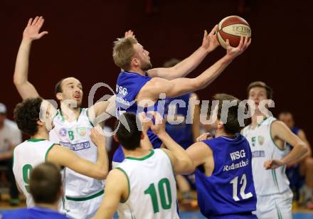 Basketball 2. Bundesliga 2015/16 VF Spiel 1. KOS Celovec gegen Radenthein Garnets. Nenad Kalamanda, Jakob Strazar, Grega Mali, Andi Smrtnik,
 (KOS Celovec), Jure Misic, Luka Zavrsnik (Radenthein). Klagenfurt, 19.3.2016.
Foto: Kuess
---
pressefotos, pressefotografie, kuess, qs, qspictures, sport, bild, bilder, bilddatenbank