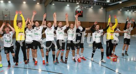 Handball Bundesliga. Oberes Play Off. Schlafraum.at gegen SC Ferlach. Jubel   (SCF). Viktring, am 19.3.2016.
Foto: Kuess
---
pressefotos, pressefotografie, kuess, qs, qspictures, sport, bild, bilder, bilddatenbank